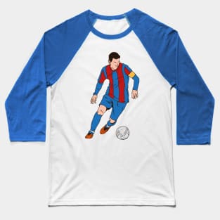 blue and red color football player Baseball T-Shirt